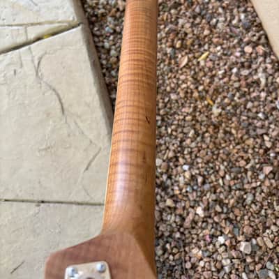 Warmoth Roasted Flame Maple Jazz Bass Neck image 6