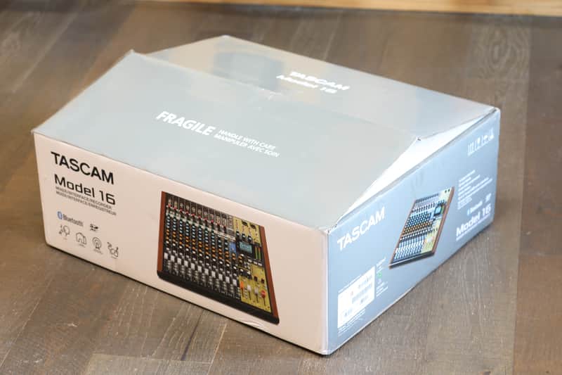 New in Box! TASCAM Model 16 Multitrack Recorder / Mixer / Audio Interface 2019 - Present - Black with Wood Cheeks image 1