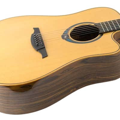 Used LAG Tramontane THV30DCE Smart Guitar Natural w/HyVibe Electronics & Effects #2108LT23175 image 2