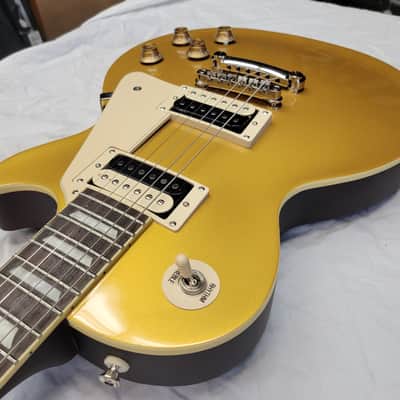Epiphone Les Paul 'Traditional Pro' Model Electric Guitar w/ Metalic Gold Top. Includes Deluxe Archtop Case image 2