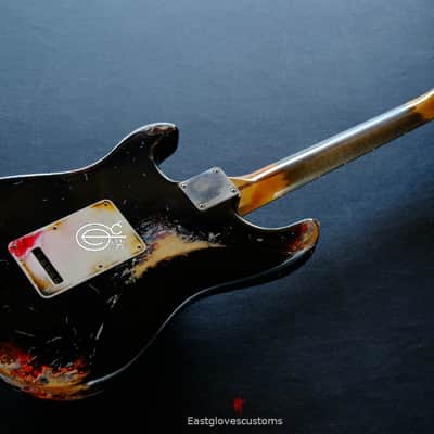Fender Stratocaster Black Heavy Aged Relic image 5