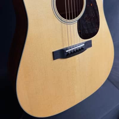 Martin Custom Shop D-18 Adirondack Dreadnought Acoustic Guitar Natural w/ Case image 6