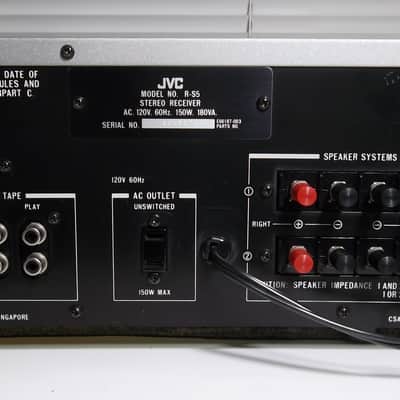 1980 JVC R-S5 Silverface Classic Stereo Receiver 1 Owner Serviced 09-2021 Excellent to Mint #769 image 17