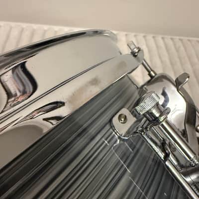 1960s Rogers Luxor 5” x 14” Snare Drum - Steel Grey Ripple image 14