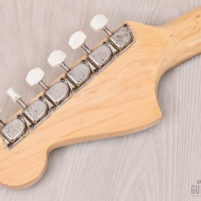 1970 Fender Competition Mustang Competition Burgundy + Headstock, Short Scale Vintage Guitar, 100% Original w/ Case image 5