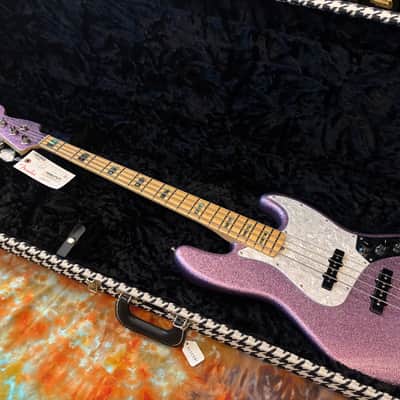 Fender Limited Edition Adam Clayton Jazz Bass 2017 - Purple Sparkle image 1