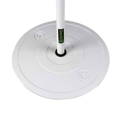 Gravity GMS23W DJ Pro Audio Microphone Stand with Round Base in White image 5