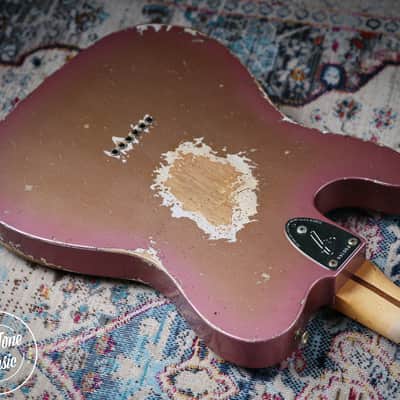 2025 Fender Custom Shop Ltd Tele Custom Heavy Relic Aged Twilight Sky image 21