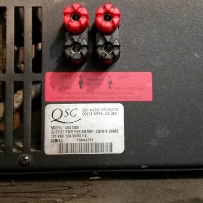 QSC USA 1300 Power Amp | Reverb