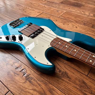 2002 Fender JB-45 Jazz Bass w/ 'Wesley' Ramp Lake Placid Blue MIJ Japan image 10