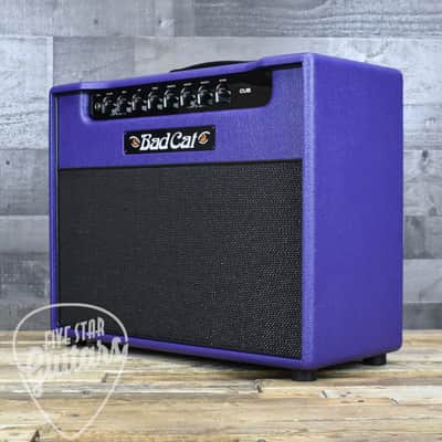 Bad Cat Cub 30w Combo Amplifier Custom Colorway Purple with black sparkle grille image 3