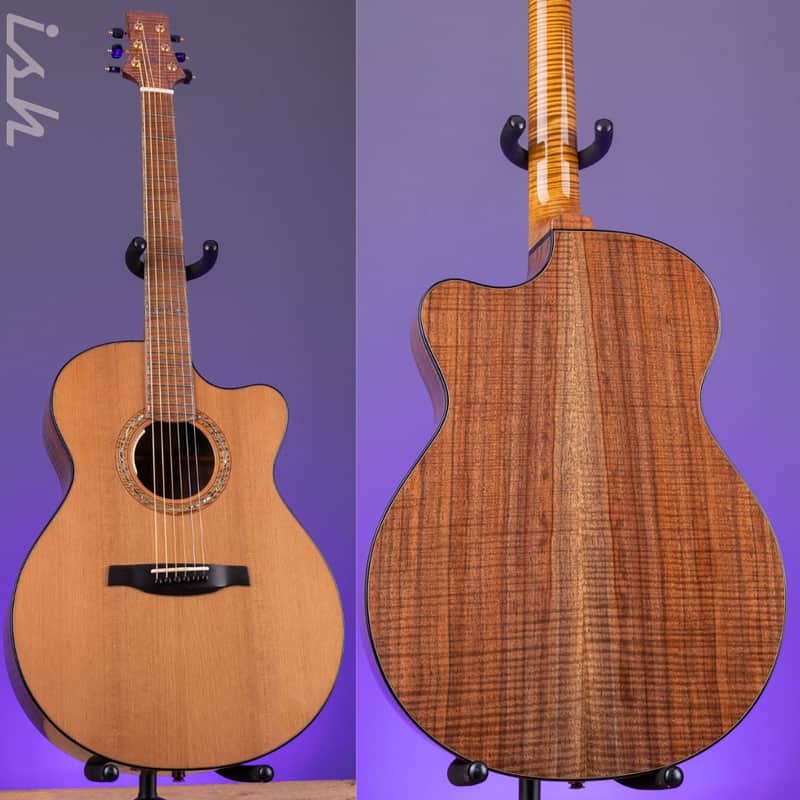 PRS Private Stock Acoustic Angelus Cutaway Cedar Top Walnut Back/Side image 1