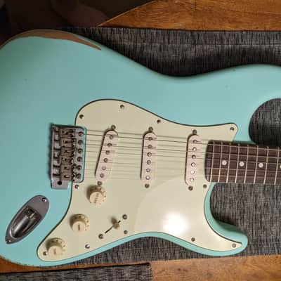 Fender Partscaster Stratocaster 2022 Surf Green image 2