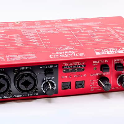 Roland Edirol FA-101 FireWire Audio Interface 10×10, 24-bit/192kHz, 2 Mic Preamps MIDI + Optical image 1