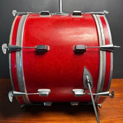 Trixon 20” Luxus Kick Drum 1960s - Red Metallic Sparkle image 4