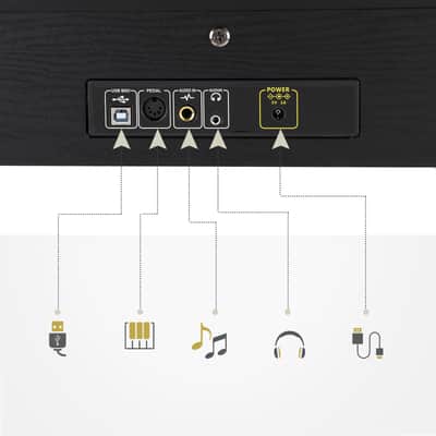 🎹88 Key Weighted Key Electric Piano / Keyboard +USB +MIDI +Stand +Bench +1/4 inch +1/8 inch!🎹 image 5