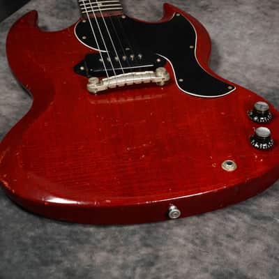 1965 Gibson SG Junior - Cherry Red - Wide Nut image 10
