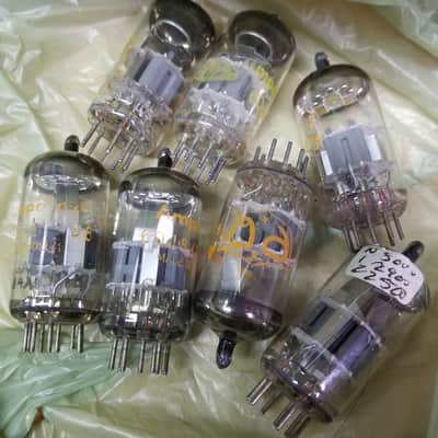 Amperex ONE (1) 6DJ8 AT1000 TESTED Vacuum Tube Heerlen A-frame Orange Globe T5 ECC88 dual triode 1965-1973 image 4