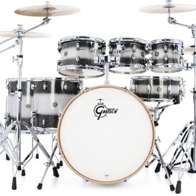 Gretsch Drums Catalina Maple 7-piece Shell Pack - Black Stardust Silver Sparkle image 4