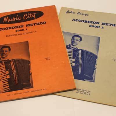 Used Piano Accordion Music Book - John Serry's Accordion Method Book 1 & 2 image 1