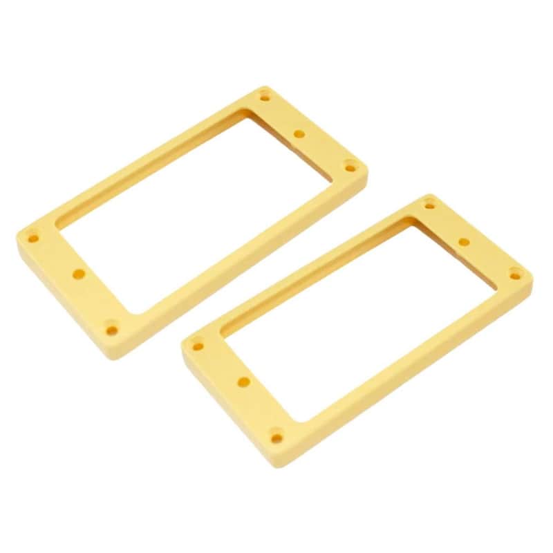 Les Paul Curved Tapered Humbucker Cream Pickup Ring Set PC-0733-028 image 1