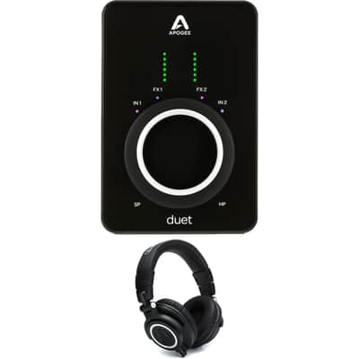 Apogee Duet 3 2x4 USB-C Audio Interface and Headphones image 1
