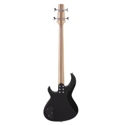 Aria SB-ONE BK Pro II Indonesian Mahogany Body Bolt-On Maple/Walnut 5ply 4-String Bass Guitar image 2