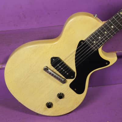 1956 Gibson Les Paul Jr TV Yellow Electric Guitar (Refinished) (VIDEO! Fresh Work, Ready) image 2