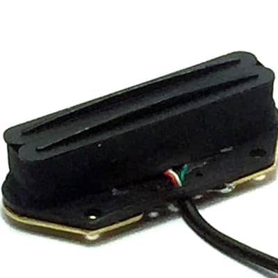 Dragonfire Tele Rails Bridge Pickup ~ Hot Duo Rail Humbucker Performance, 1 Black w/ Black Rails image 1