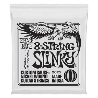 Ernie Ball P02625 8-String Slinky Electric Nickel Wound, 1 SET image 1