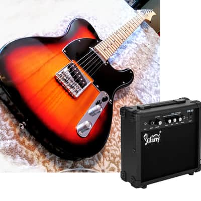 🎸+Amp! T Style Electric Guitar +Soft Case/Gig Bag, Strap, Cable!🎸 image 2