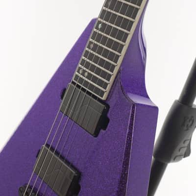 ESP USA Custom Shop Arrow V II FLBH  - Purple Sparkle imagen 6
