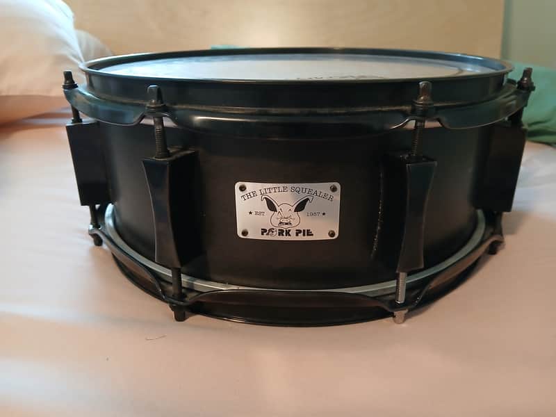 Pork Pie PP5X12JPB-ES Little Squealer 5x12" Maple Snare Drum 2004 - 2021 - Black Satin Stain with Black Hardware image 1