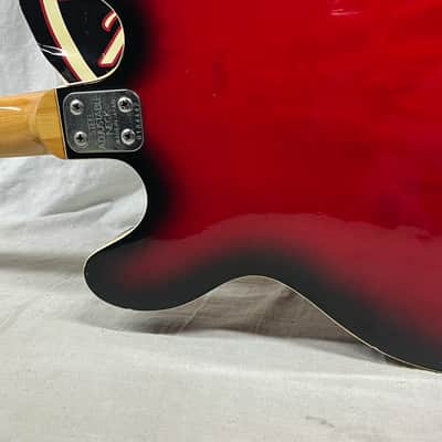 Univox Coily U1825 Hollow Body Guitar MIJ Made In Japan Vintage Redburst - AS IS! needs new nut image 14
