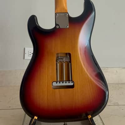 John Mayer Fender Artist Signature Sunburst + Mint Green Pickguard - 2008 image 9