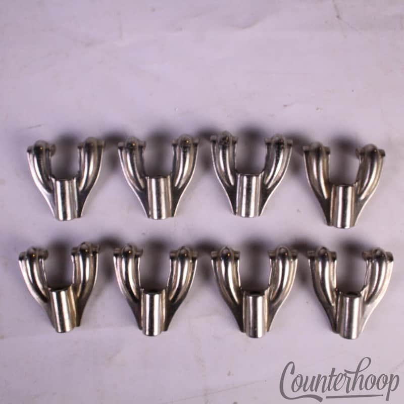 Ludwig 8x WFL Marching Snare Drum Tension T-Rod Claws Vintage 30s-40s Nickel USA image 1
