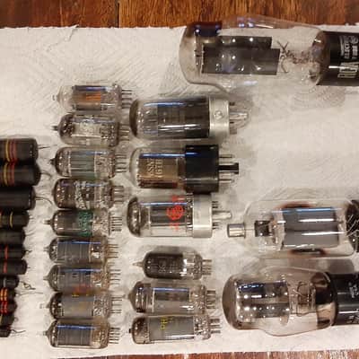 BUMBLEBEE CAPACITORS USED TUBES RCA, GE, PHILLIPS, SYLVANIA 1950s image 1