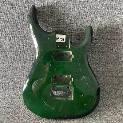 Green Flamed Maple Guitar Body DIY Project image 1