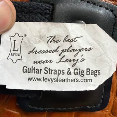 Levy's alligator Leather Electric Guitar Gig Bag 2010s - Brown image 4