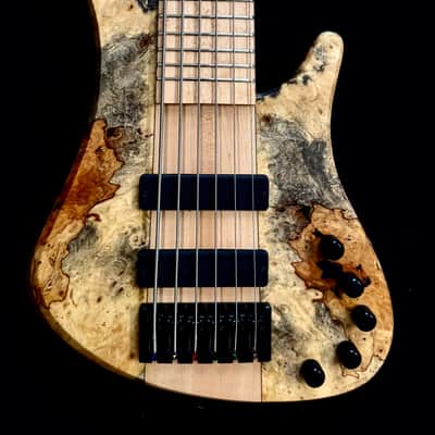 MGbass Africa Burl 6 strings - Bartolini pickup & preamp Gotoh tuning Hipshot bridge image 3