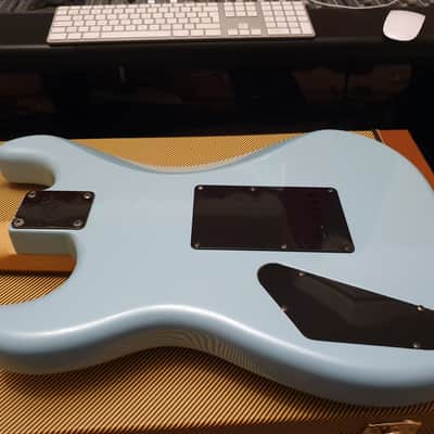 RARE Vintage ESP M-I 1988 Ice Blue Banana Hockey Stick Kramer Van Halen Headstock MIJ Super Strat image 12