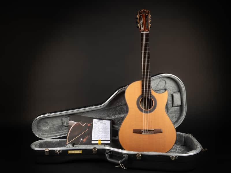 2018 Hanika Fusion PC - Natural | Made in Germany Professional Line Masterbuilt Classical Guitar Cedar Rosewood 50mm Nut Cutaway | CoA OHSC image 1