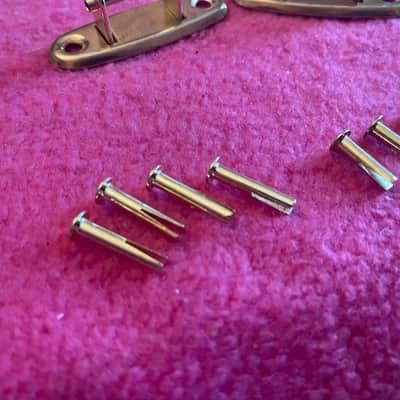 vintage NOS Gibson case handle brackets +Rivets for es 335 Les Paul paf L5 tkl geib ess & ess lifton epiphone image 8