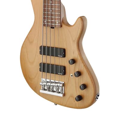 Sadowsky MetroLine 24-Fret Singlecut Soapbar Bass 5 String, Red Alder Body, Natural Transparent Satin image 3