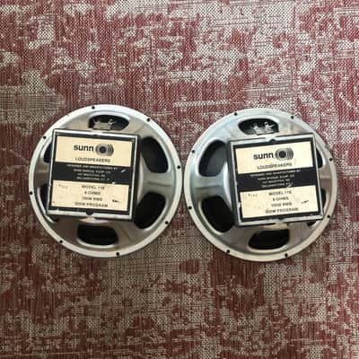 Sunn Beta Lead 212 Combo Squareback Speakers (Speakers Only) Model 118 8 Ohm Loudspeakers (2) image 1