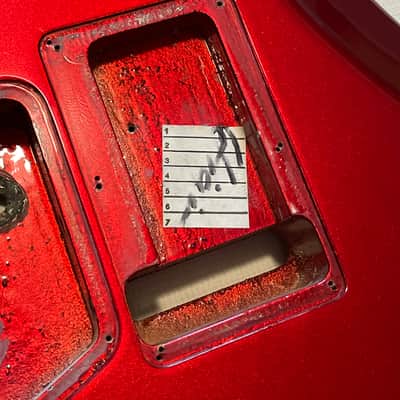 2008 Charvel USA San Dimas 2H Metallic Red Stratocaster Style Guitar Body Floyd Ready image 18