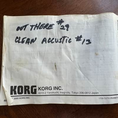 KORG AX3G Signaling Processor Instruction Manual, Very Good Condition - 2005 image 2