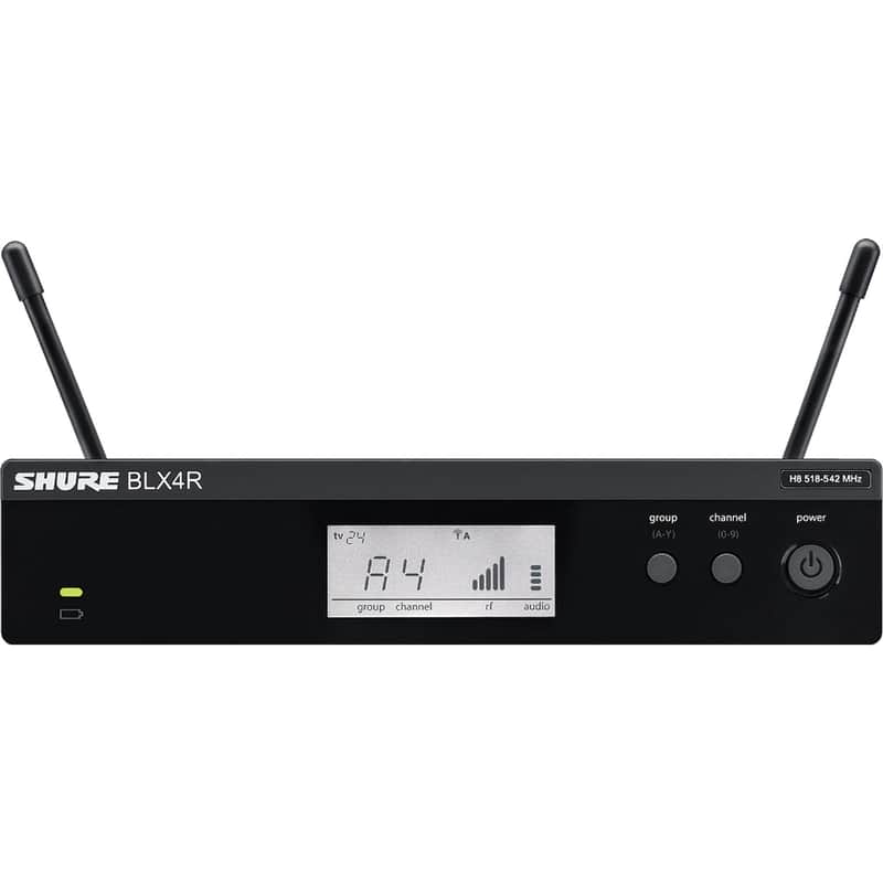 Shure Rackmount BLX4 Wireless Receiver for BLX Wireless System, Band J11 image 1