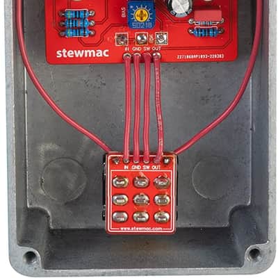 StewMac Sun Fuzz DIY Electric Guitar Pedal Kit, With White Enclosure, Inspired By Analogman Sun Face (12252-W) image 4