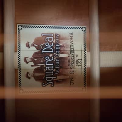 Square Deal Guitar Company | JN | Serial No. 151 | Nitrocellulose | Red Spruce [Adirondack] & Beeswing Mahogany image 23